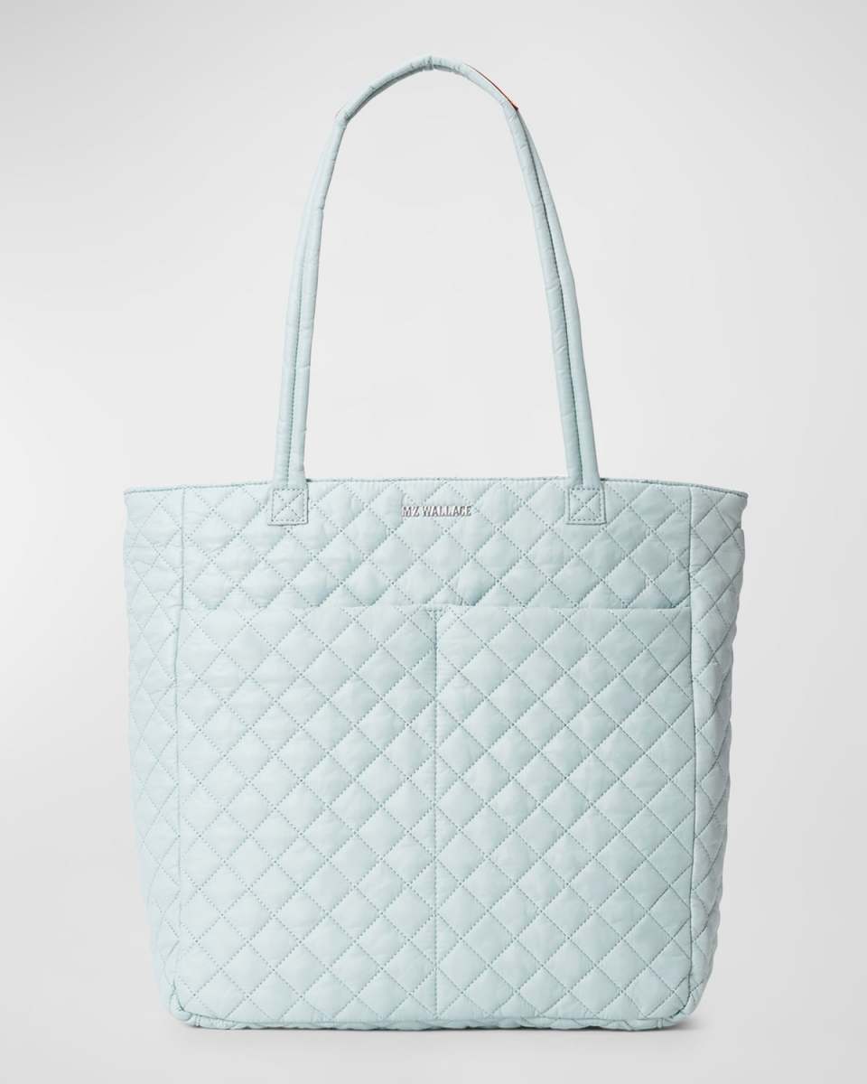 Quatro Large Quilted Nylon Tote Bag
